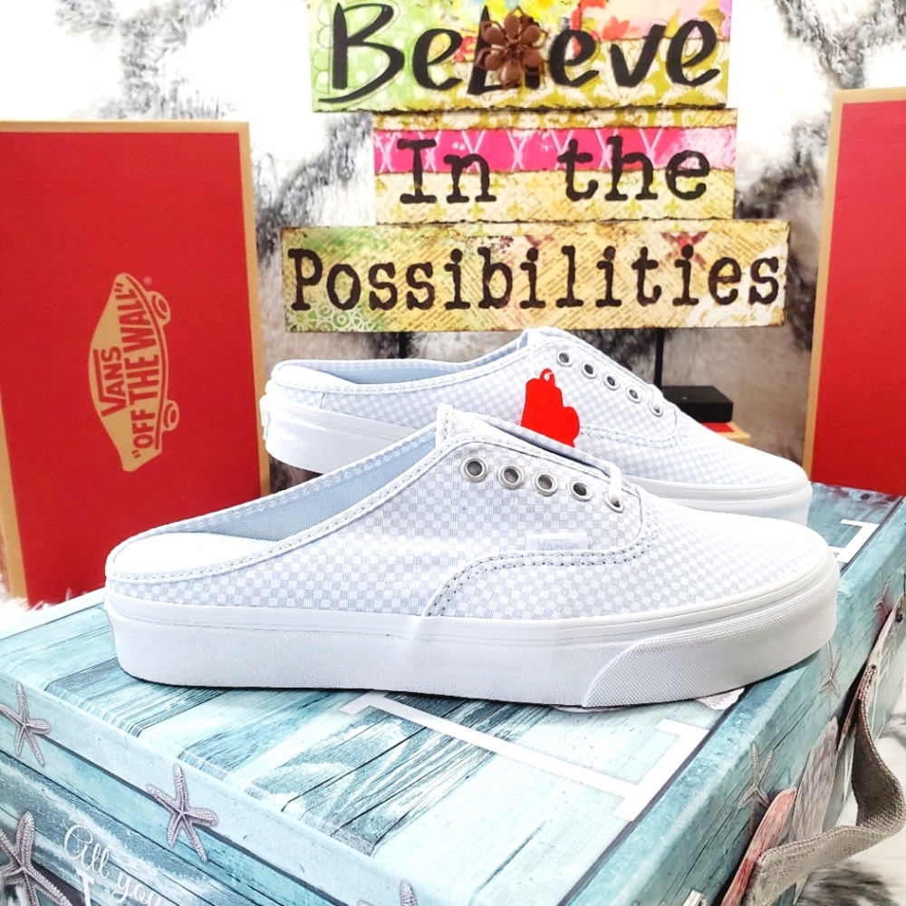 Vans Pastel Checkerboard Authentic Mule